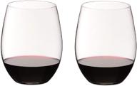 🍷 riedel o wine tumbler cabernet/merlot, set of 2 - clear: enhance your wine experience logo