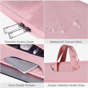 img 2 attached to 🎀 Women's 11.6 Inch Chromebook Laptop Case Compatible with Samsung Chromebook 4 3/Chromebook Plus V2 12.2, Lenovo Chromebook C340 C330/Flex 11, HP Chromebook 11 - Pink