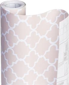 img 2 attached to 📏 Smart Design Chantilly Blush Adhesive Shelf Liner - Easy Cut, Peel, and Apply - 18 Inch x 20 Feet - Decorative Kitchen Drawer, Countertop, Cabinet, Pantry, Table Cover Paper Roll - Self Stick Contact