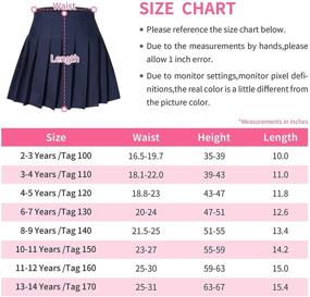 img 1 attached to 👧 Tremour Pleated School Uniform for Toddler Girls: Clothing, Skirts & Skorts