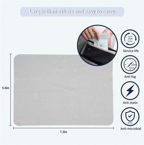 img 3 attached to Nano Anti-Fog Eyeglasses Cloth: Keep Your Glasses Crystal Clear with this Reusable Dry Cleaning Cloth