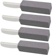 🚽 efficient toilet bowl cleaning: tuodeal pumice stone with handle & brush set, 4 pack logo