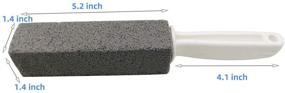 img 3 attached to 🚽 Efficient Toilet Bowl Cleaning: Tuodeal Pumice Stone with Handle & Brush Set, 4 Pack
