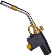 portable high intensity trigger start torch for gas welding, paint stripping, and steak searing - works with mapp/map pro/propane, oxygen free logo