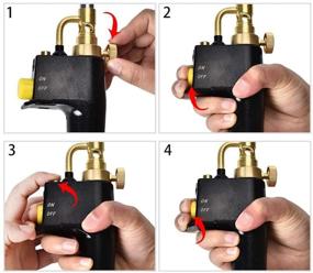 img 1 attached to Portable High Intensity Trigger Start Torch for Gas Welding, Paint Stripping, and Steak Searing - Works with MAPP/MAP Pro/Propane, Oxygen Free