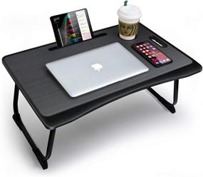 img 4 attached to 🛏️ CHAIRLIN Large Portable Bed Tray: Versatile Laptop Standing Desk for Work and Relaxation