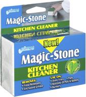 🧼 efficient 2-sided compac home magic-stone kitchen cleaner scrub: remove stubborn grime, grease, and food with ease - ideal for oven trays, pans, and cookie sheets, 1 count logo