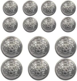 img 4 attached to Piece Metal Blazer Button Set Sewing and Sewing Notions & Supplies