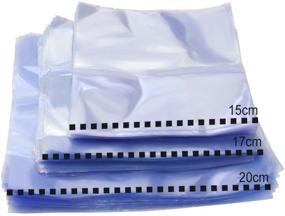 img 2 attached to 🔥 Odorless Heat Shrink Wrap Bags - BcPowr 500pcs Clear Bags for Wrapping Wide Variety of Products (6x6, 6.7x6.7, 7.87x7.87)