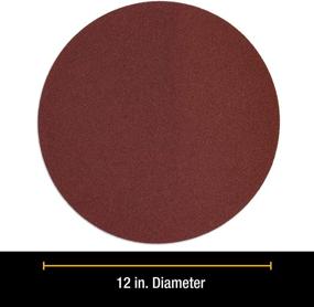 img 3 attached to 🪚 Dura-Gold Premium 12" Sanding Discs - 80 Grit (Box of 5) - Fast-Cutting Aluminum Oxide Abrasive for Drywall, Floors, Woodworking, Automotive, and Sanders