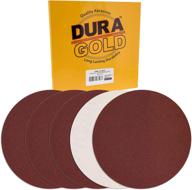 🪚 dura-gold premium 12" sanding discs - 80 grit (box of 5) - fast-cutting aluminum oxide abrasive for drywall, floors, woodworking, automotive, and sanders logo