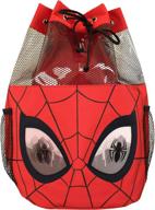 marvel kids spiderman swim bag logo