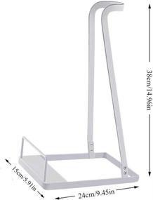 img 3 attached to 🔍 Floor Stand Organizer for Dyson V6 V7 V8 V10 Handheld and Canister Vacuums - Steel Support Rack for Lightweight Warehouse Storage (White)