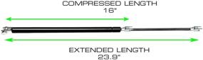 img 3 attached to Rugged TUFF Rear Liftgate Lift Supports Shocks Struts for Toyota 4Runner 1996-2002 - Pack of 2, RT859011, 24 Inches