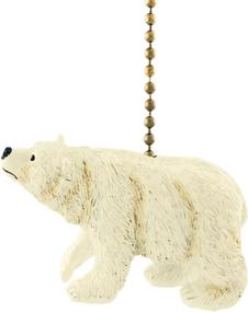 img 1 attached to 🐻 Enhance Your Ceiling Fan with Arctic Polar Bear Ursus Carnivore Light Pull Chain!