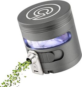 img 4 attached to 🌿 Tectonic9 Electric Herb Grinder 2.5" Aluminum Alloy - Grey | Automatic Spice Dispenser for Herbs and Spices