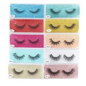 img 3 attached to 👁️ EMEDA Wholesale Lashes: Natural Look 3D Mink Bulk False Eyelashes- 30 Pairs Mix Pack