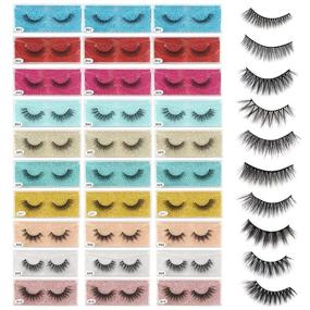 img 4 attached to 👁️ EMEDA Wholesale Lashes: Natural Look 3D Mink Bulk False Eyelashes- 30 Pairs Mix Pack