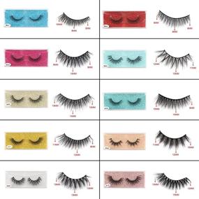 img 2 attached to 👁️ EMEDA Wholesale Lashes: Natural Look 3D Mink Bulk False Eyelashes- 30 Pairs Mix Pack