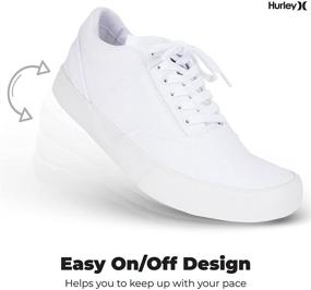 img 1 attached to 👟 Кеды Hurley Men's White Jasper: Идеальные мокасины и слипоны для мужчин.