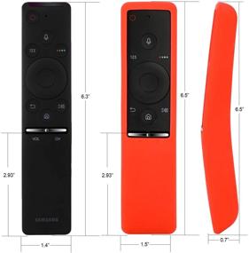 img 2 attached to 📺 Rukoy Protective Case Cover for Samsung Smart TV Remote Controller BN59 Series - Secure, Kids-Friendly, Non-Slip Shockproof with Hand Strap