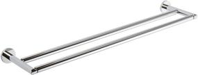 img 2 attached to 🛁 Ginger 0222-24/PC Sine, Polished Chrome, 24 Inch Double Towel Bar - Enhance Your Bathroom Décor and Organization