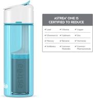 🚰 bpa-free plastic astrea one premium filtering water bottle - 23 oz, nsf/ansi 42, 53, 401 certified logo