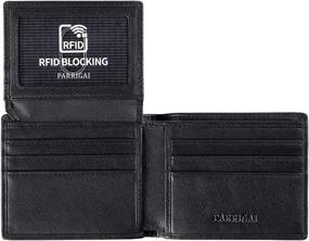 img 4 attached to Parrigai Bifold Blocking Calfskin Leather Men's Accessories