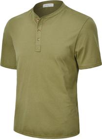 img 3 attached to Повседневные рубашки Derminpro Henley Oatmeal