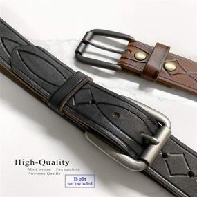 img 1 attached to 🎩 Men's Accessories and Belts with Classic Single Replacement Roller Buckle