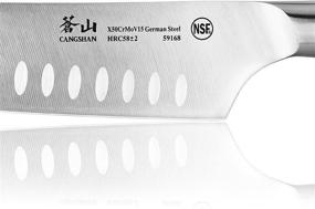 img 1 attached to Cangshan D Series 59168 - Top-rated 7-Inch German Steel Forged Santoku Knife