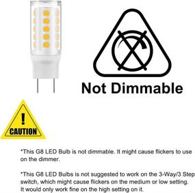 img 2 attached to 🔆 Energy-efficient Makergroup G8 LED Bulbs - Ideal 120V Halogen Replacements for Under Counter and Cabinet Lights - Warm White 2700K-3000K - 2-Pack