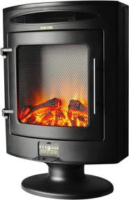 img 1 attached to 🔥 Cambridge CAM20FSEF-1BLK 1500W Freestanding Electric Fireplace with Realistic Log Display
