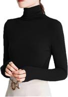 sunfaynis womens sleeve turtleneck baselayer sports & fitness logo