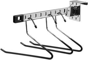 img 1 attached to 🚪 Honey-Can-Do Over-The-Door Collapsible Hanger Holder - Space-Saving Chrome Design (HNG-01519)