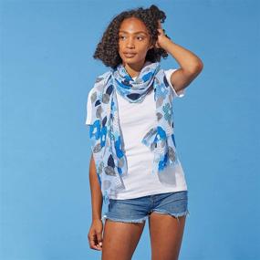 img 2 attached to Tickled Pink Lightweight Scarves Tie Dye Women's Accessories