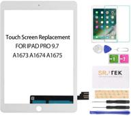 🔧 srjtek ipad pro 9.7 touch screen replacement kit - white, not lcd! touch digitizer,glass repair parts - compatible with ipad pro 9.7 2016 a1673 a1674 a1675 logo