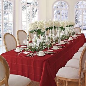 img 3 attached to 🌺 Polyester Poinsettia Newbridge Christmas Tablecloth