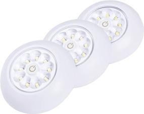 img 4 attached to Осветитель "LIGHT IT! by Fulcrum 30016-308 9-LED Anywhere Light XB, 3-pack, White, 3 Count: Освежите свое пространство универсальным освещением