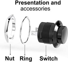 img 1 attached to 💡 DIYhz AC250V AC125V Momentary Button Industrial Electrical: Easy-to-install and High-quality Solution for Enhanced Control