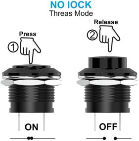 img 2 attached to 💡 DIYhz AC250V AC125V Momentary Button Industrial Electrical: Easy-to-install and High-quality Solution for Enhanced Control