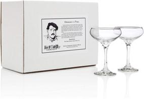 img 4 attached to 🍸 The Ritz Paris Cocktail Coupe Gift Set: Luxurious Pair of 2 Coupe Glasses in an Exquisite Box