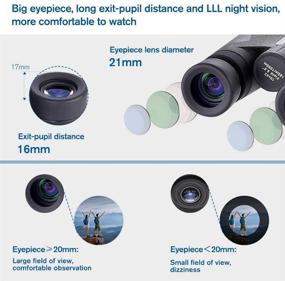 img 2 attached to 🔭 High Power Lightweight BAK4 Zoom Binoculars for Adults/Kids, 10x42 Super Waterproof Long Distance Binoculars for Hunting Bird Watching Opera Travel Theater Stargazing Telescope vinoculares