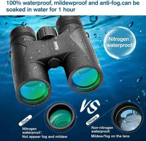 img 3 attached to 🔭 High Power Lightweight BAK4 Zoom Binoculars for Adults/Kids, 10x42 Super Waterproof Long Distance Binoculars for Hunting Bird Watching Opera Travel Theater Stargazing Telescope vinoculares