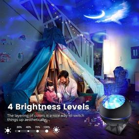 img 2 attached to 🌟 3-in-1 Star Projector Galaxy Projector with Remote Control: Night Light, Cloud Star Light Projector for Bedroom/Home Decor - Sky Projector Lite for Kids & Adults