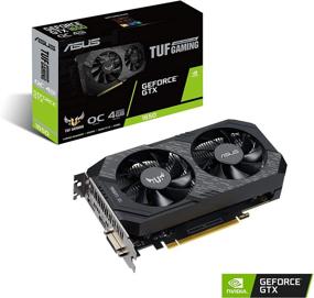 img 4 attached to 🎮 ASUS TUF Gaming GTX 1650 OC Edition Graphics Card - PCIe 3.0, 4GB GDDR6, HDMI, DisplayPort, DVI-D, 6-pin Power Connector, IP5X Dust Resistance, Space-Grade Lubricant