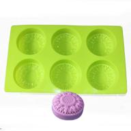 🌼 versatile and creative x-haibei round daisy flower silicone mold: perfect for soap cakes, lotion bars, jello, muffins, and mooncakes logo