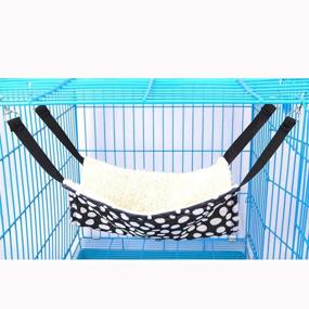 img 1 attached to 🐾 Convenient and Cozy Pet Cage Hammock: Perfect for Cats, Ferrets, Rats, Rabbits, and Small Dogs