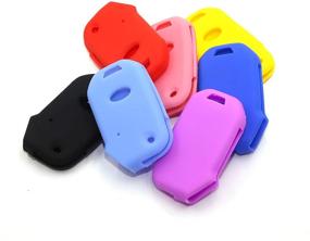 img 1 attached to 🔑 LIGHTKOREA Silicone Key Case Cover compatible with Kia Vehicles – FOB Remote Flip Folding Key Protector