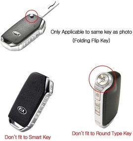 img 3 attached to 🔑 LIGHTKOREA Silicone Key Case Cover compatible with Kia Vehicles – FOB Remote Flip Folding Key Protector